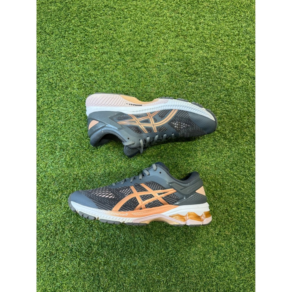 Asics Gel-Kayano 26 Womens Running‎ Shoes Grey Rose Gold 1012A457 Size 10